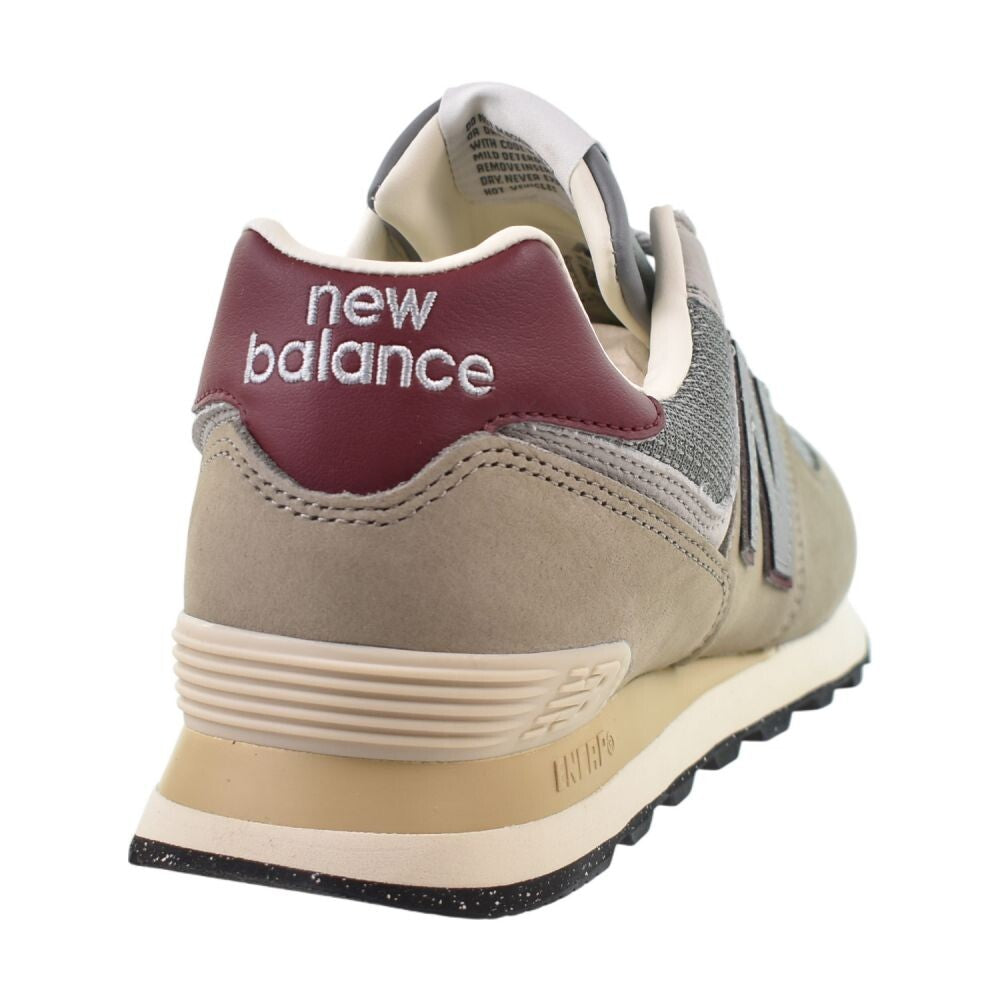 New Balance 574 Men's Shoes Arid Stone/Monarch Burgundy u574-skb