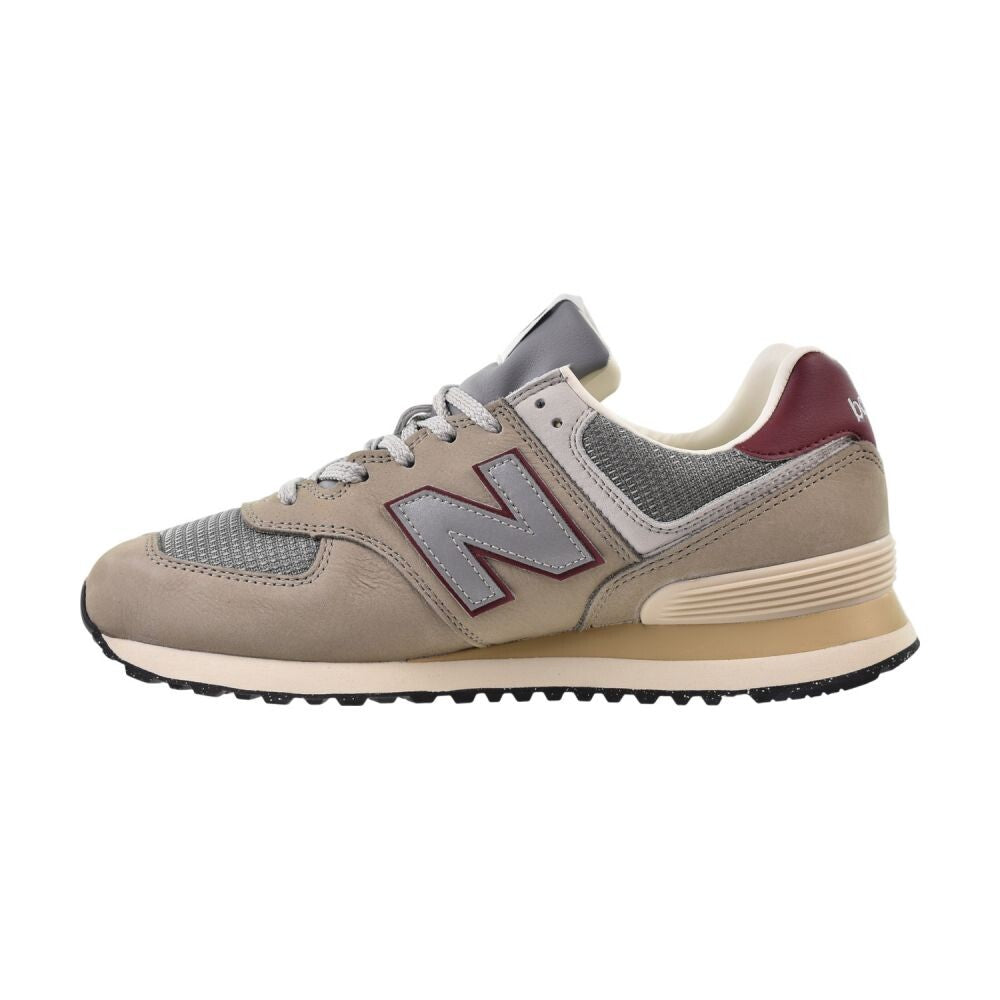 New Balance 574 Men's Shoes Arid Stone/Monarch Burgundy u574-skb