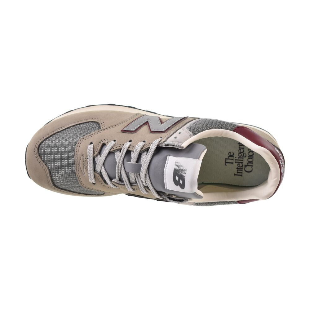 New Balance 574 Men's Shoes Arid Stone/Monarch Burgundy u574-skb