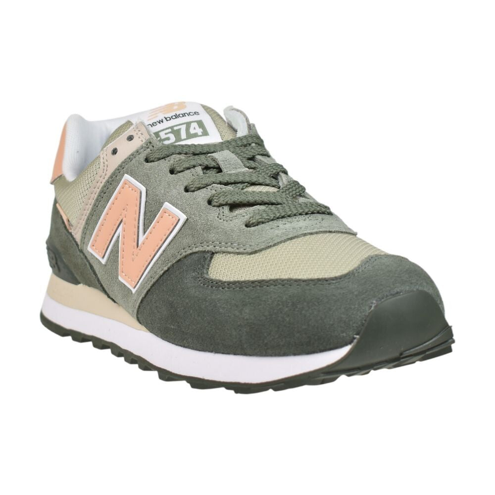 New Balance Classics Women's Shoes Green/Peach wl574-sz2
