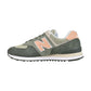 New Balance Classics Women's Shoes Green/Peach wl574-sz2