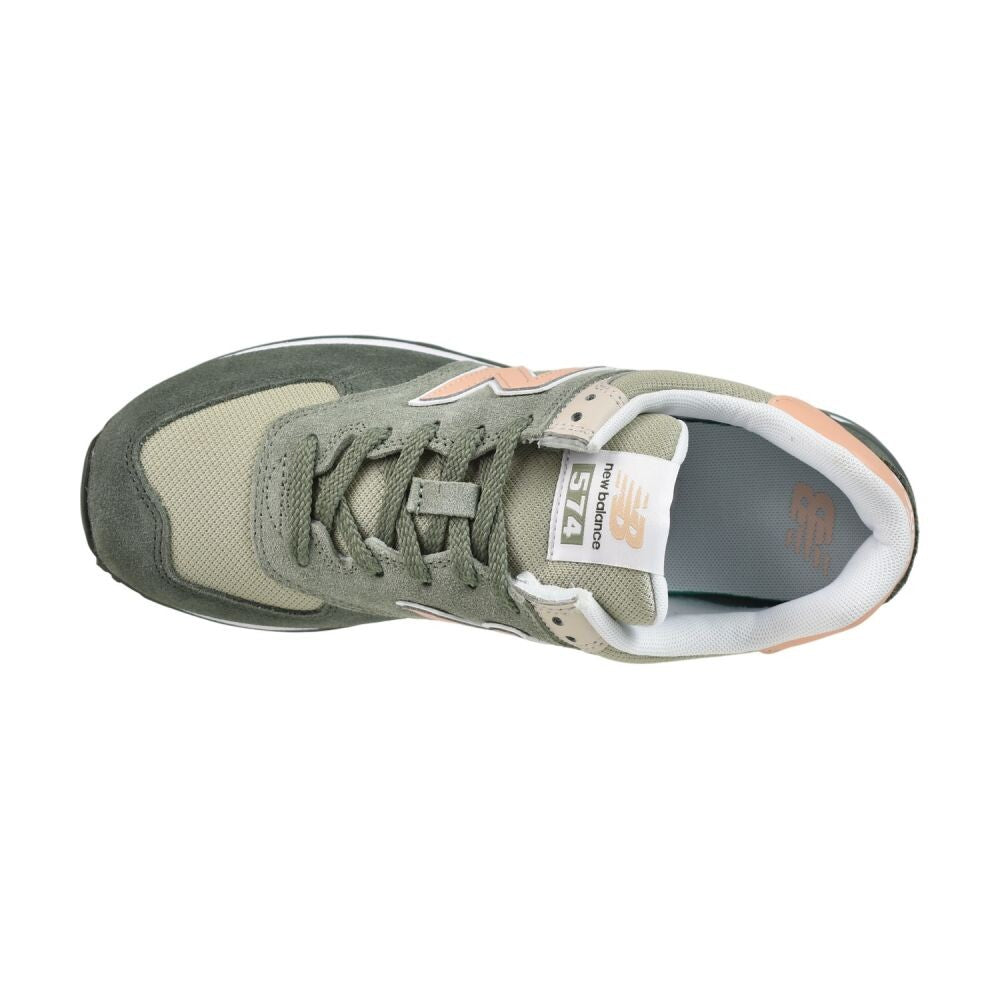 New Balance Classics Women's Shoes Green/Peach wl574-sz2