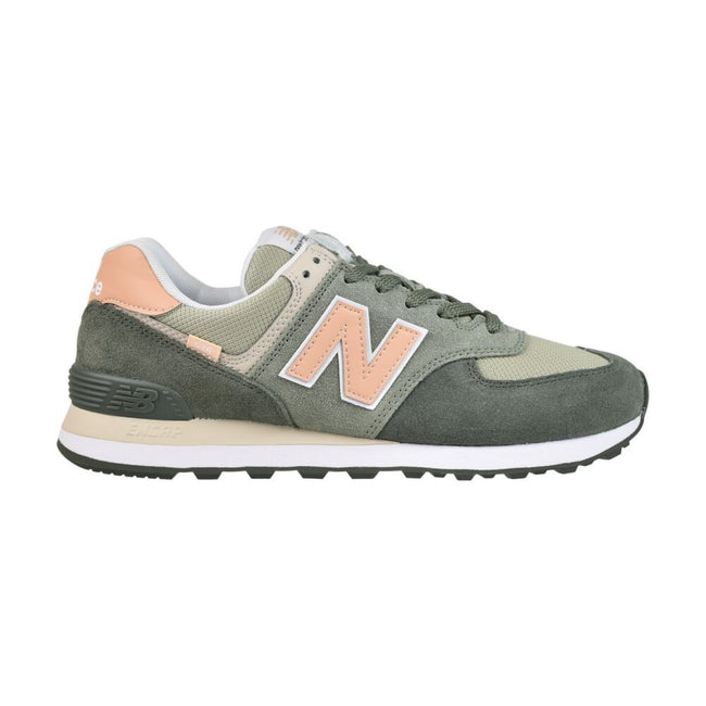New Balance Classics Women's Shoes Green/Peach wl574-sz2