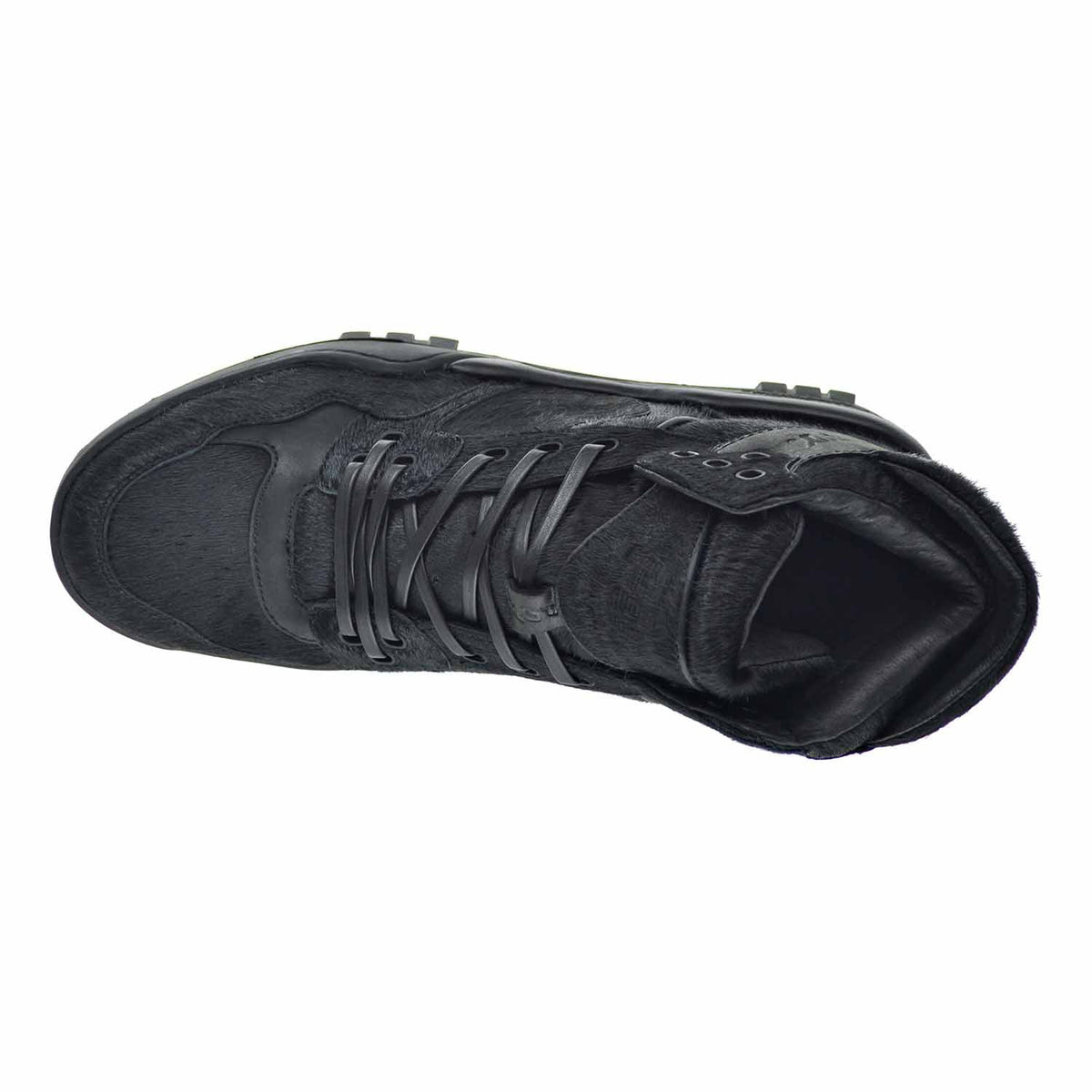 PONY M-110 Calf Hair Men's Shoes Black Mono Chrome