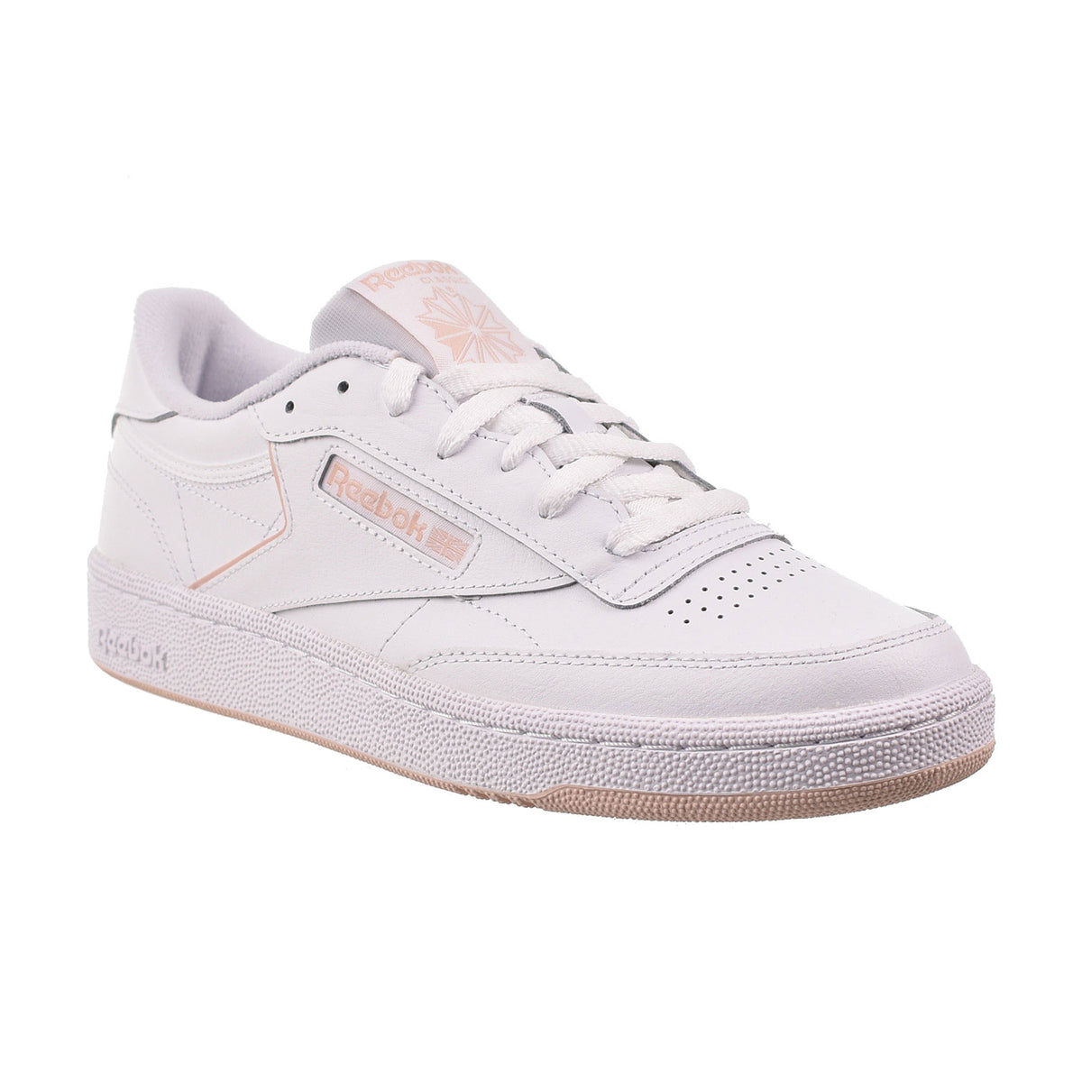 Reebok Club C 85 Leather Women`s Shoes White-Pink 