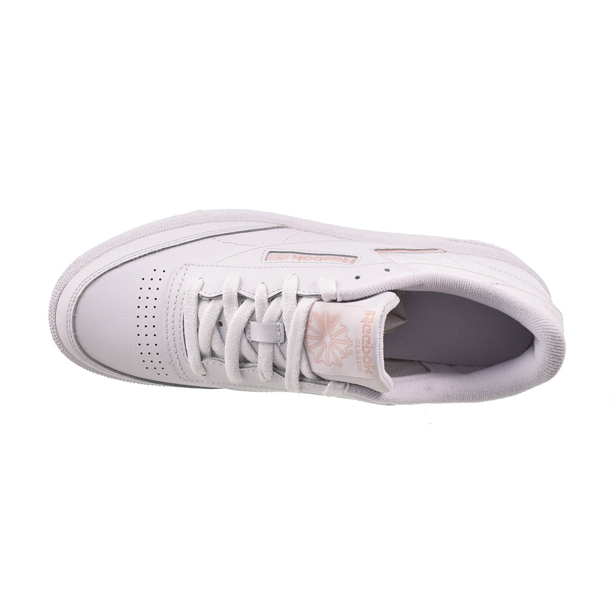 Reebok Club C 85 Leather Women`s Shoes White-Pink 