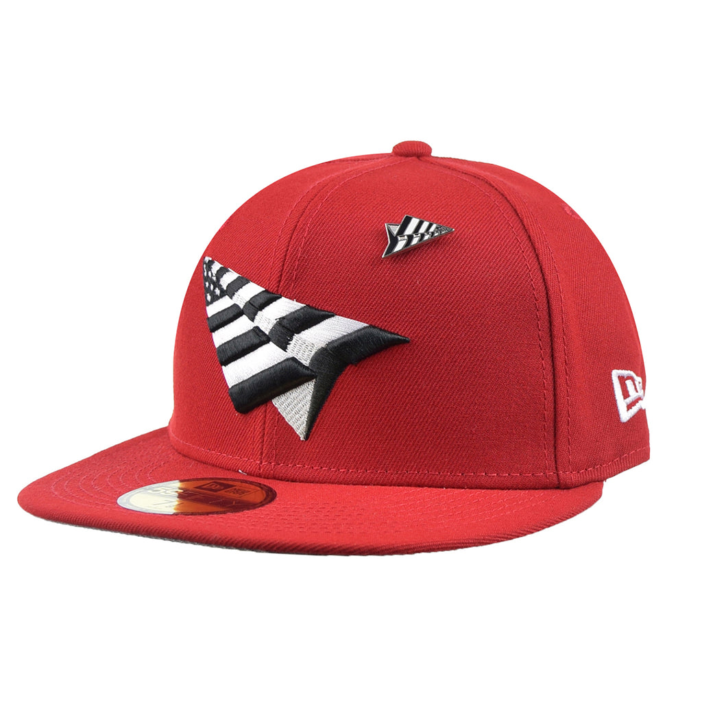 Paper Planes New Era 59Fifty Crown Men's Fitted Hat Red