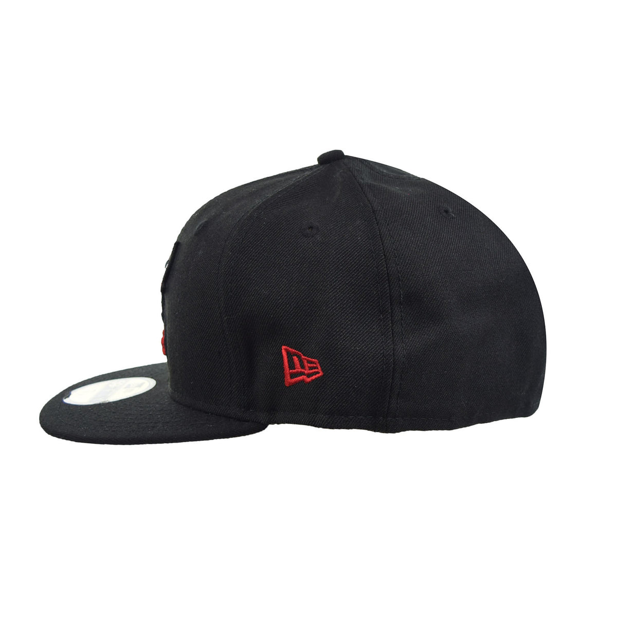 New Era Chicago Bulls "Hardwood Classic Logo" 59Fifty Men's Fitted Hat Black-Red