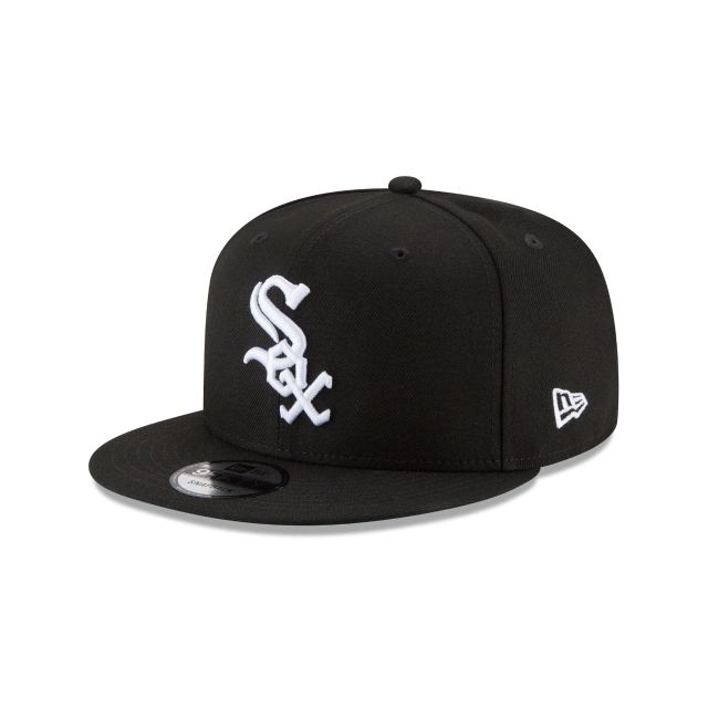 New Era Chicago White Sox Basic 9Fifty Snapback Men's Hat Black