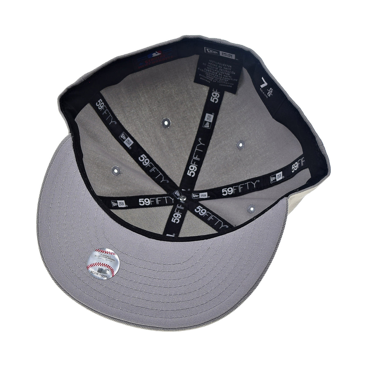 New Era New York Yankees Basic 59Fifty Fitted Men's Hat Grey-White