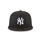 New Era New York Yankees Basic 59Fifty Fitted Cap Hat Black/White