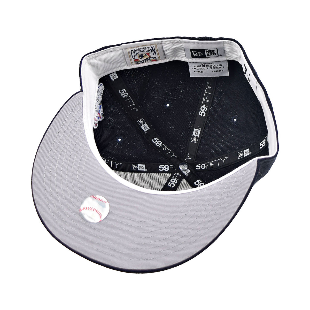 New Era New York Yankees "1998 World Series" 59Fifty Wool Men's Fitted Hat Navy Blue
