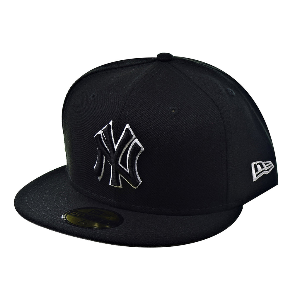 Black New Era MLB New York Yankees 59FIFTY Fitted Cap