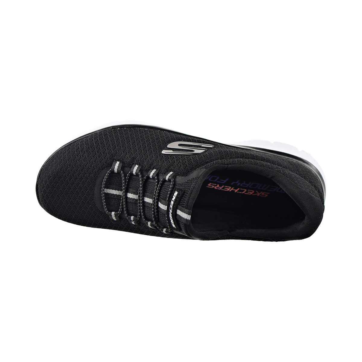 Skechers Summits Womens Shoes Black/White