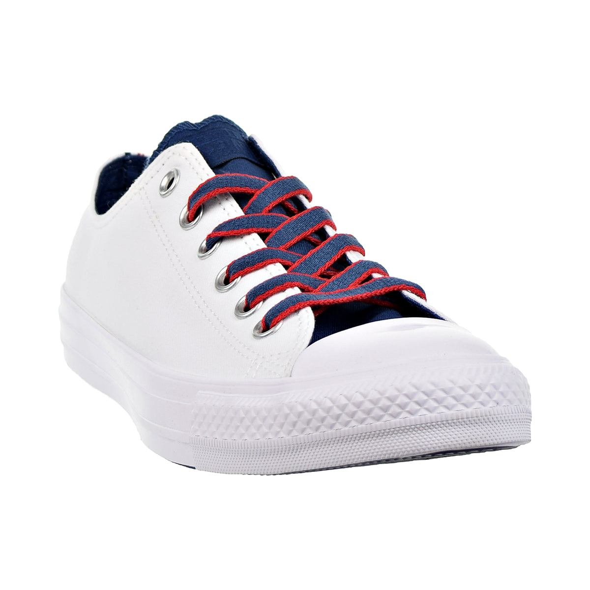 Converse Chuck Taylor All Star OX Mens Shoes White/Navy/Gym Red