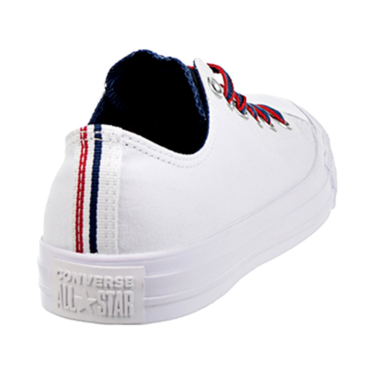 Converse Chuck Taylor All Star OX Mens Shoes White/Navy/Gym Red