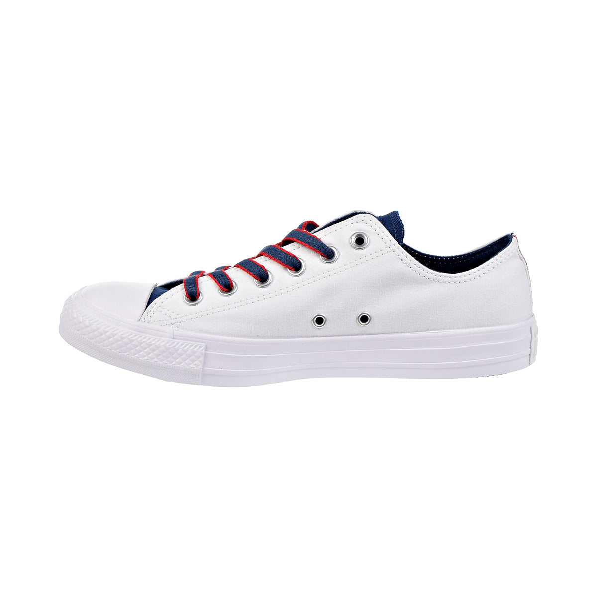 Converse Chuck Taylor All Star OX Mens Shoes White/Navy/Gym Red