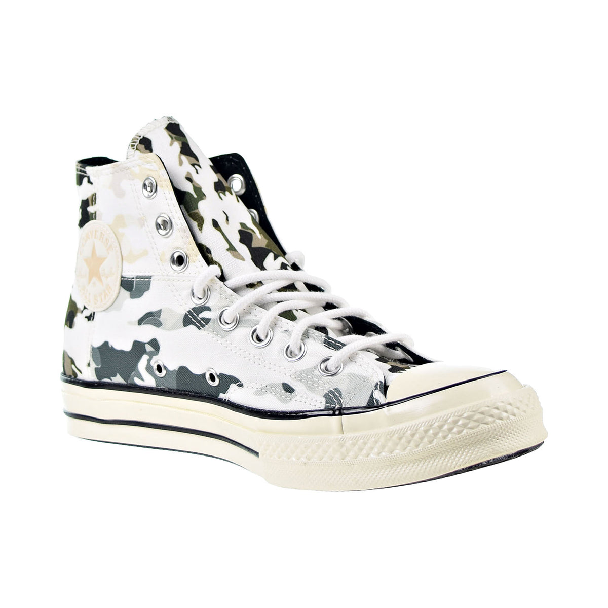 Converse Chuck Taylor All Star 70 Hi "Blocked Camo" Mens Shoes White-Carbon Grey