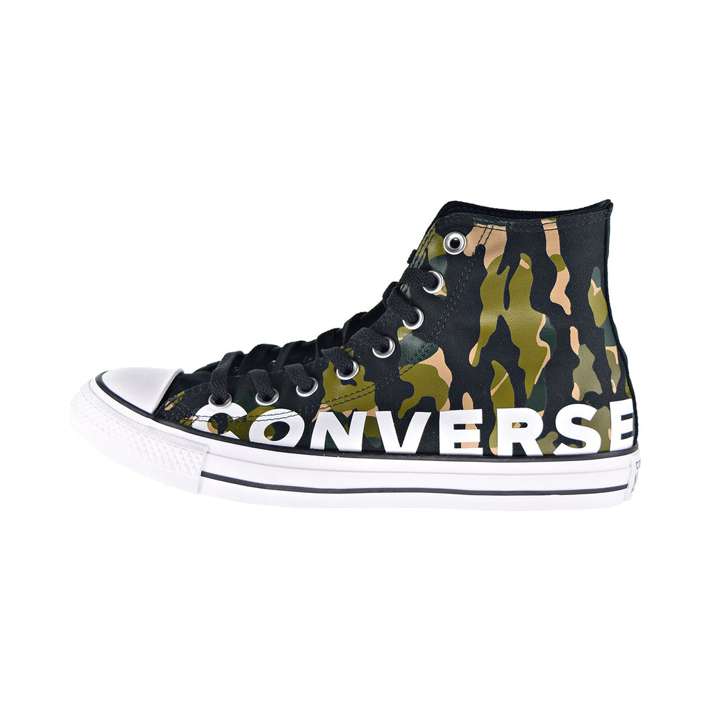 Black-Desert Men\'s Converse Hi Shoes Chuck Khaki-Camou Star All Taylor