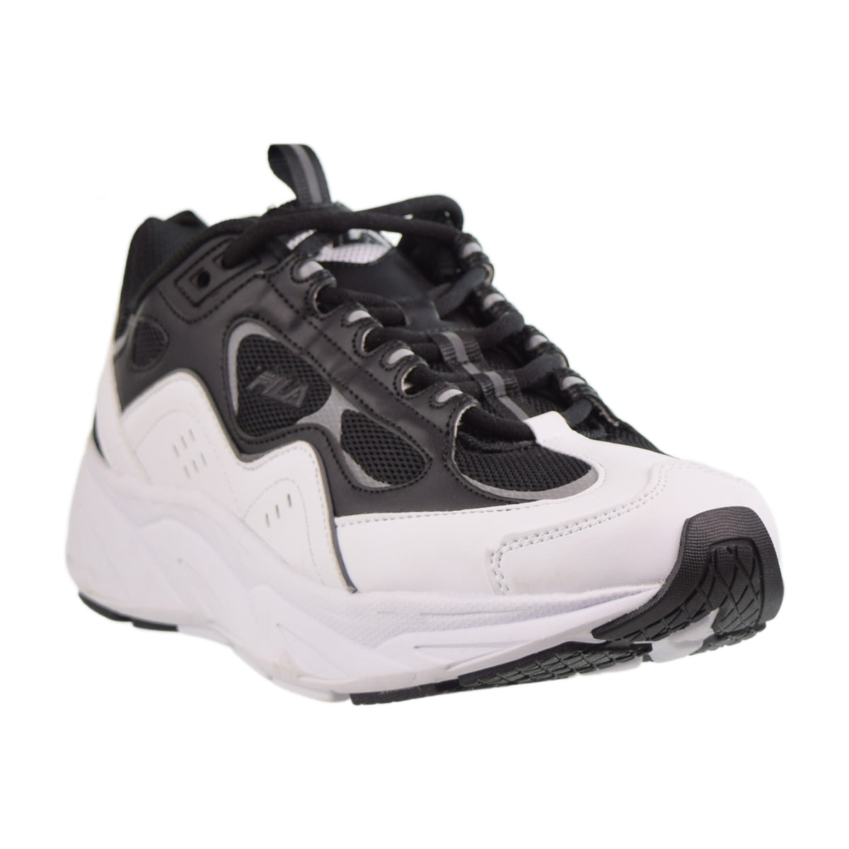 Fila Trigate Men's Shoes Black-White-Metallic Silver