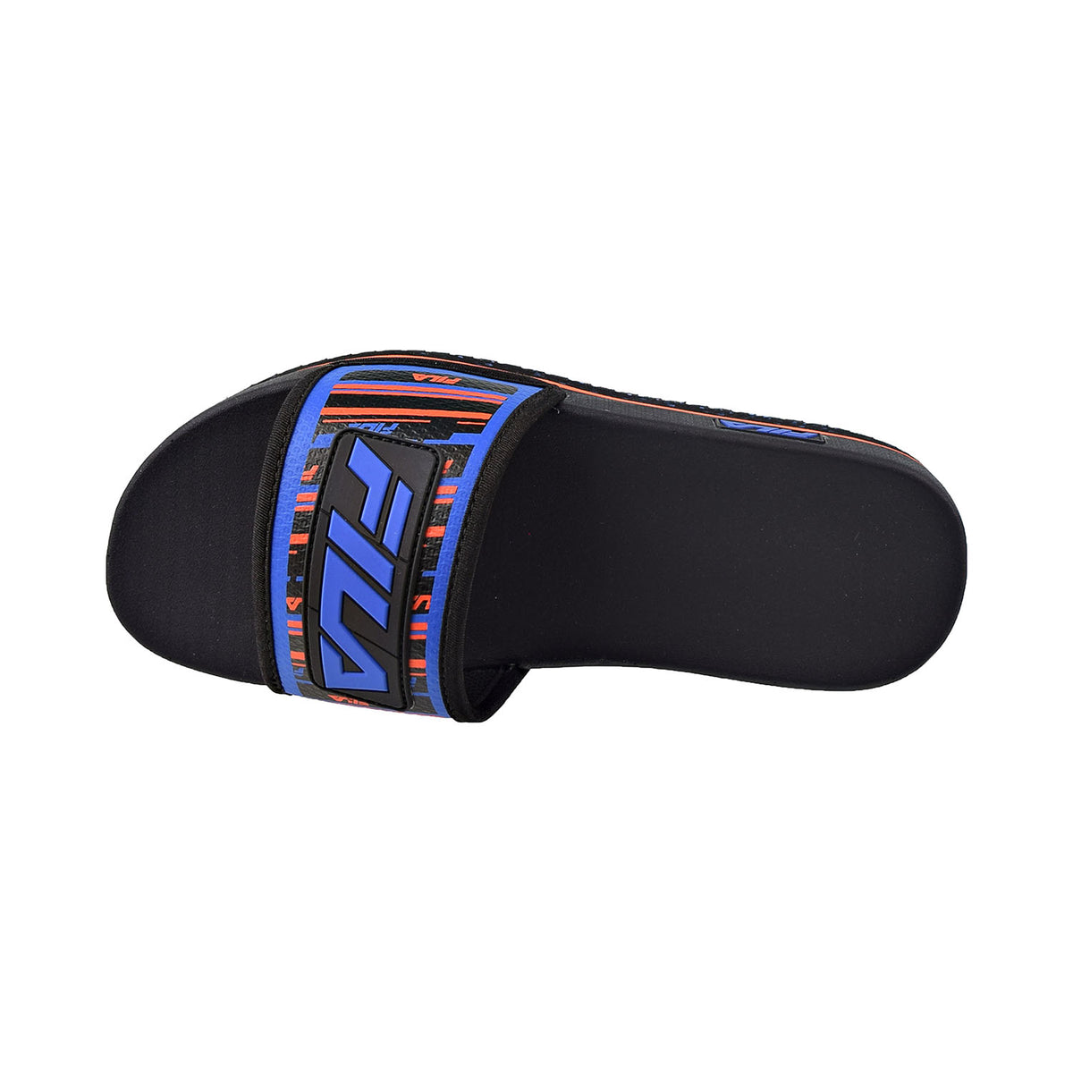 Fila Men's Lunar Slides Black-Prince Blue-Red Orange