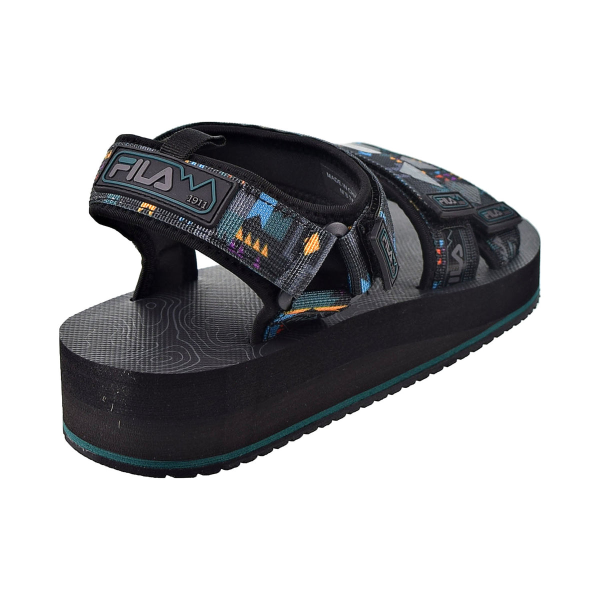 Fila Men's Drifter DNS Sandals Black-June Bug-Saffron