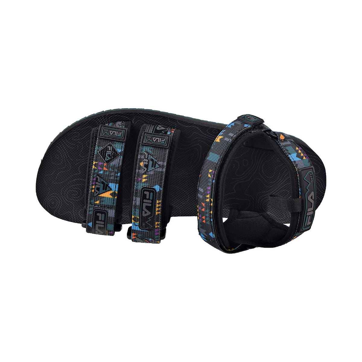 Fila Men's Drifter DNS Sandals Black-June Bug-Saffron