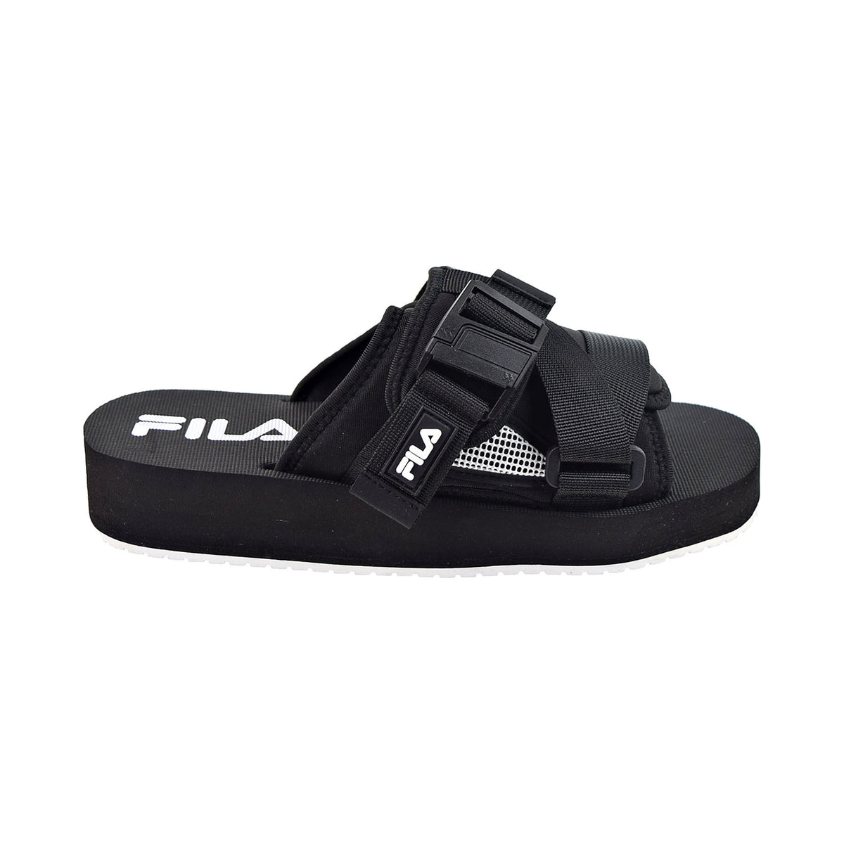 Fila Men's Sol-Slides V2 Black-White