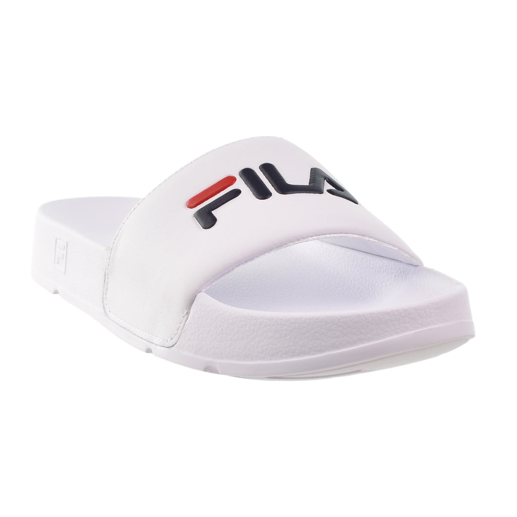 Fila Drifter Men's Slide Sandals White-Navy-Red