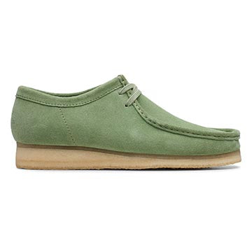 Clarks Wallabee Mens Shoes Cactus Green
