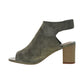 Clarks Deva Bell (Wide) Women's Heeled Sandal Olive