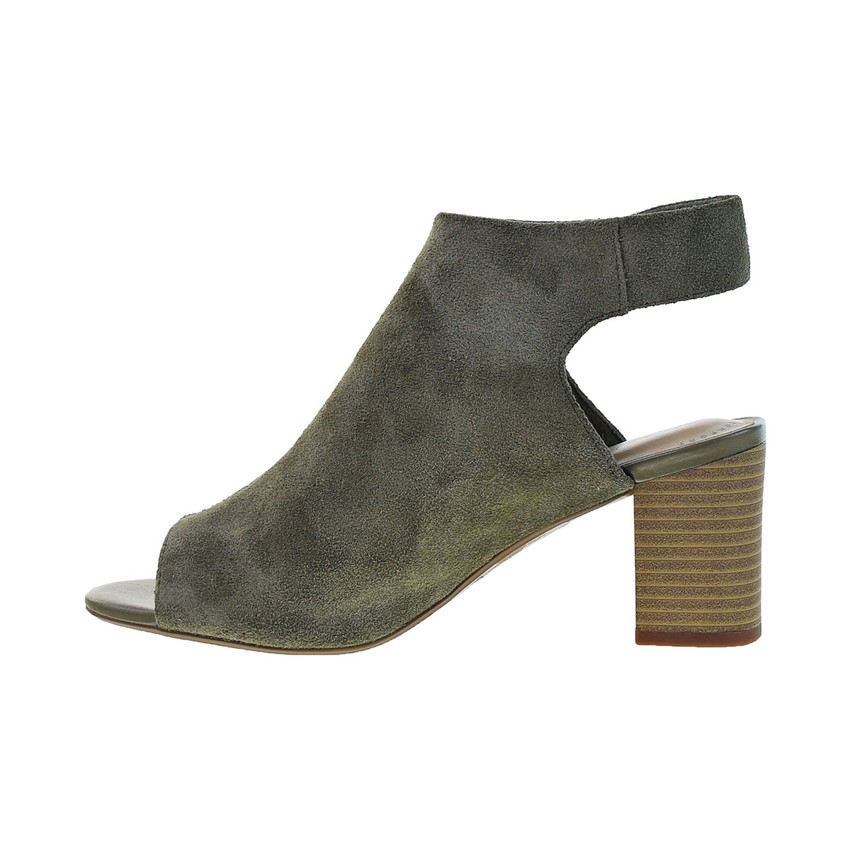 Clarks Deva Bell (Wide) Women's Heeled Sandal Olive