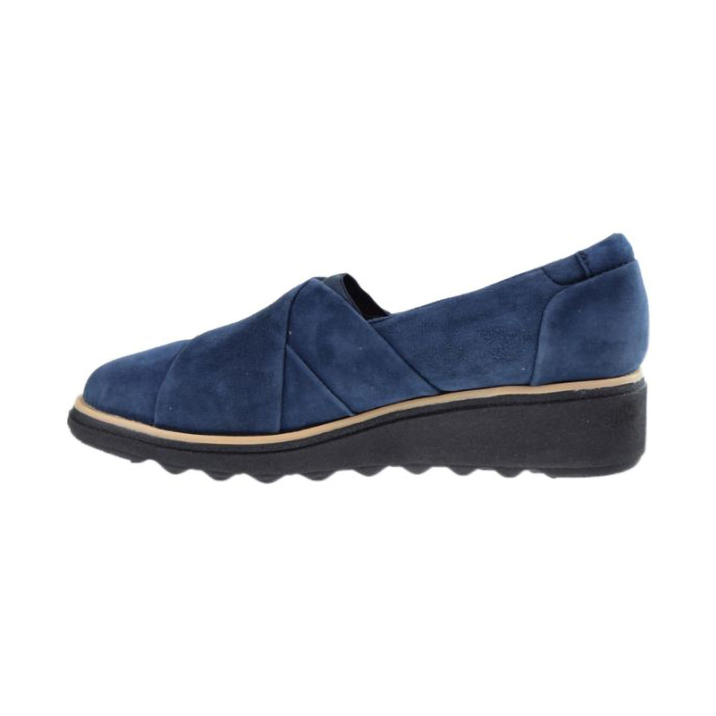 clarks navy blue dress shoes Clarks - Mens - Monahan Plain Navy Nubuck - 10