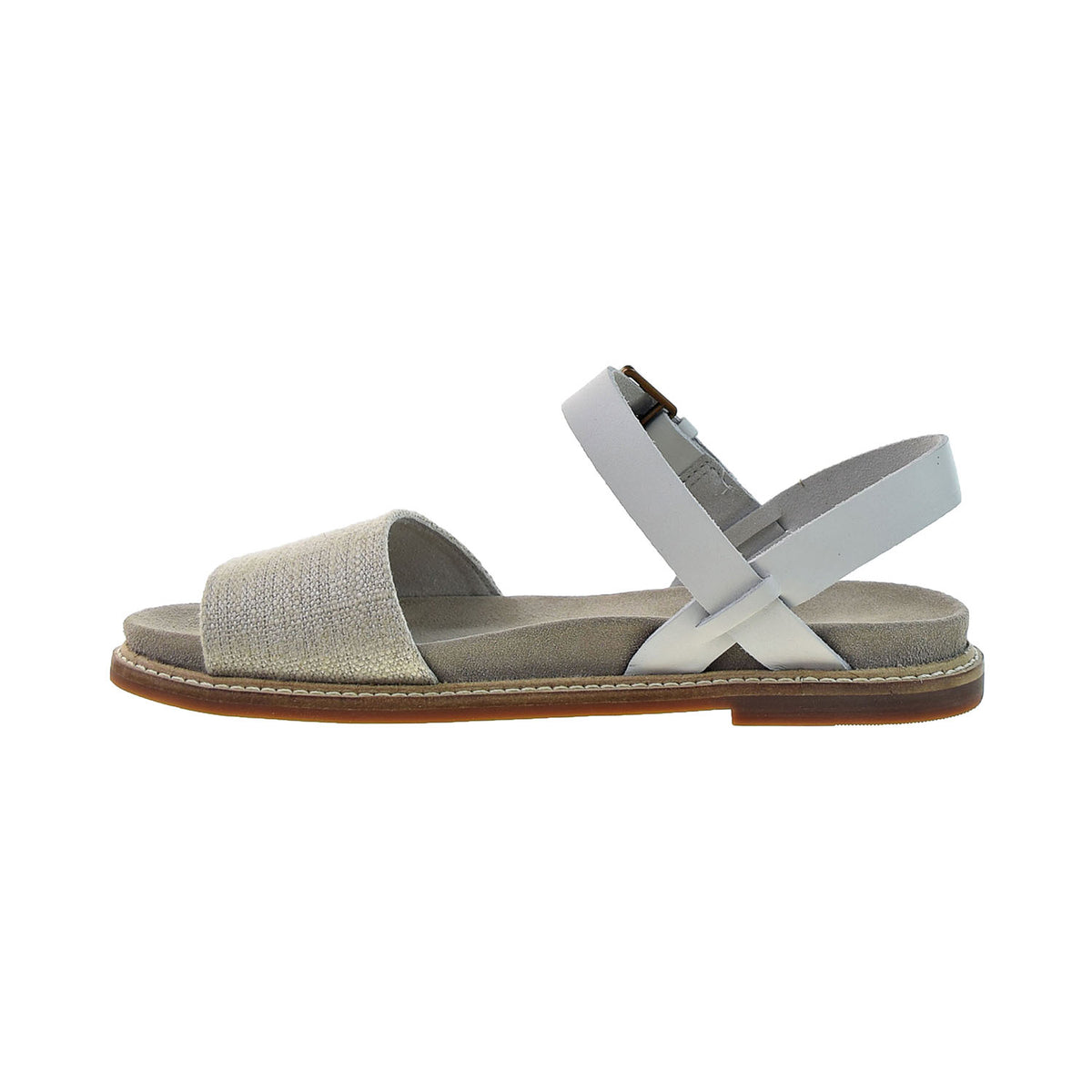 Clarks Corsio Strap Women's Flat Sandals Natural Canvas