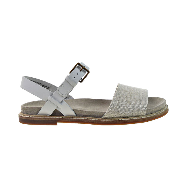 Clarks Corsio Strap Women's Flat Sandals Natural Canvas