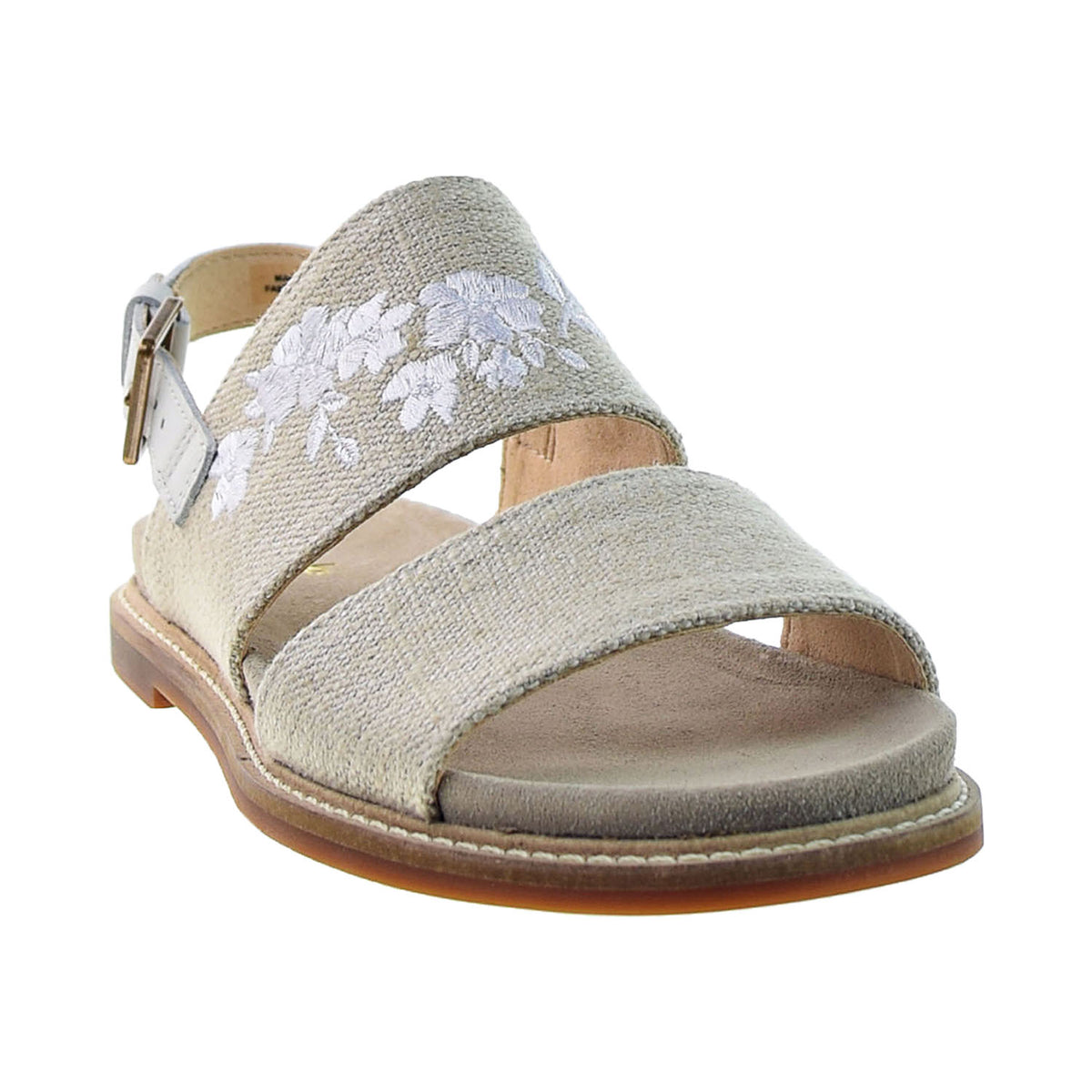 Clarks Corsio Slide Women's Sandals White Canvas