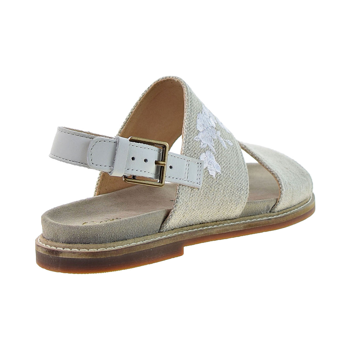 Clarks Corsio Slide Women's Sandals White Canvas