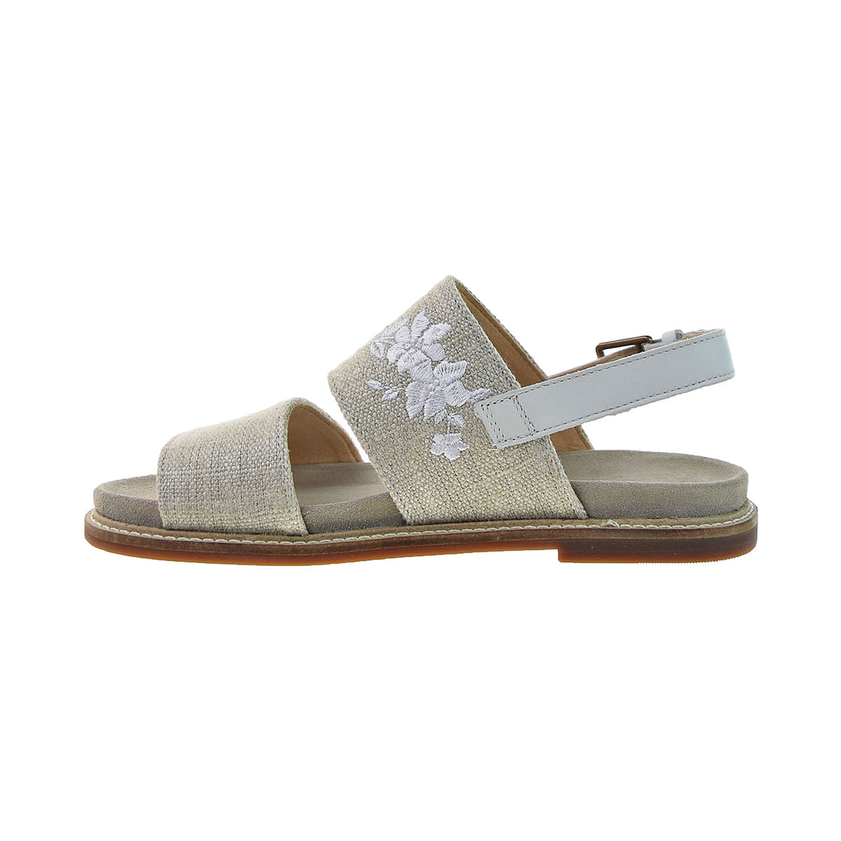 Clarks Corsio Slide Women's Sandals White Canvas