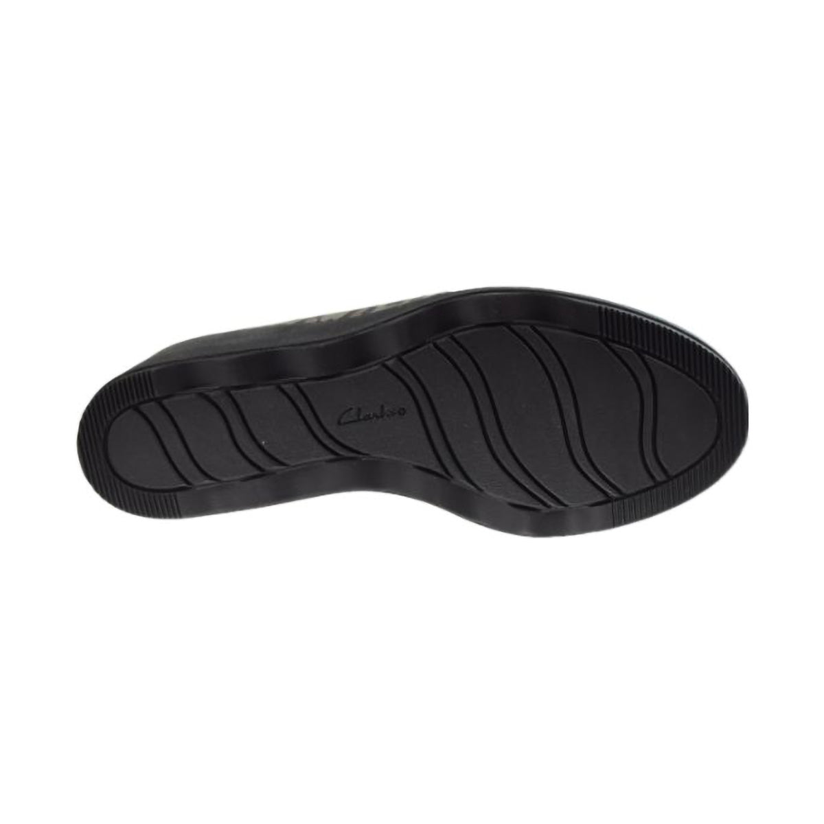 Clarks Mazy Seabury Casual Leopard Print (Wide) Women's Shoes Black