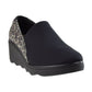 Clarks Mazy Seabury Casual Leopard Print Women's Shoes Black