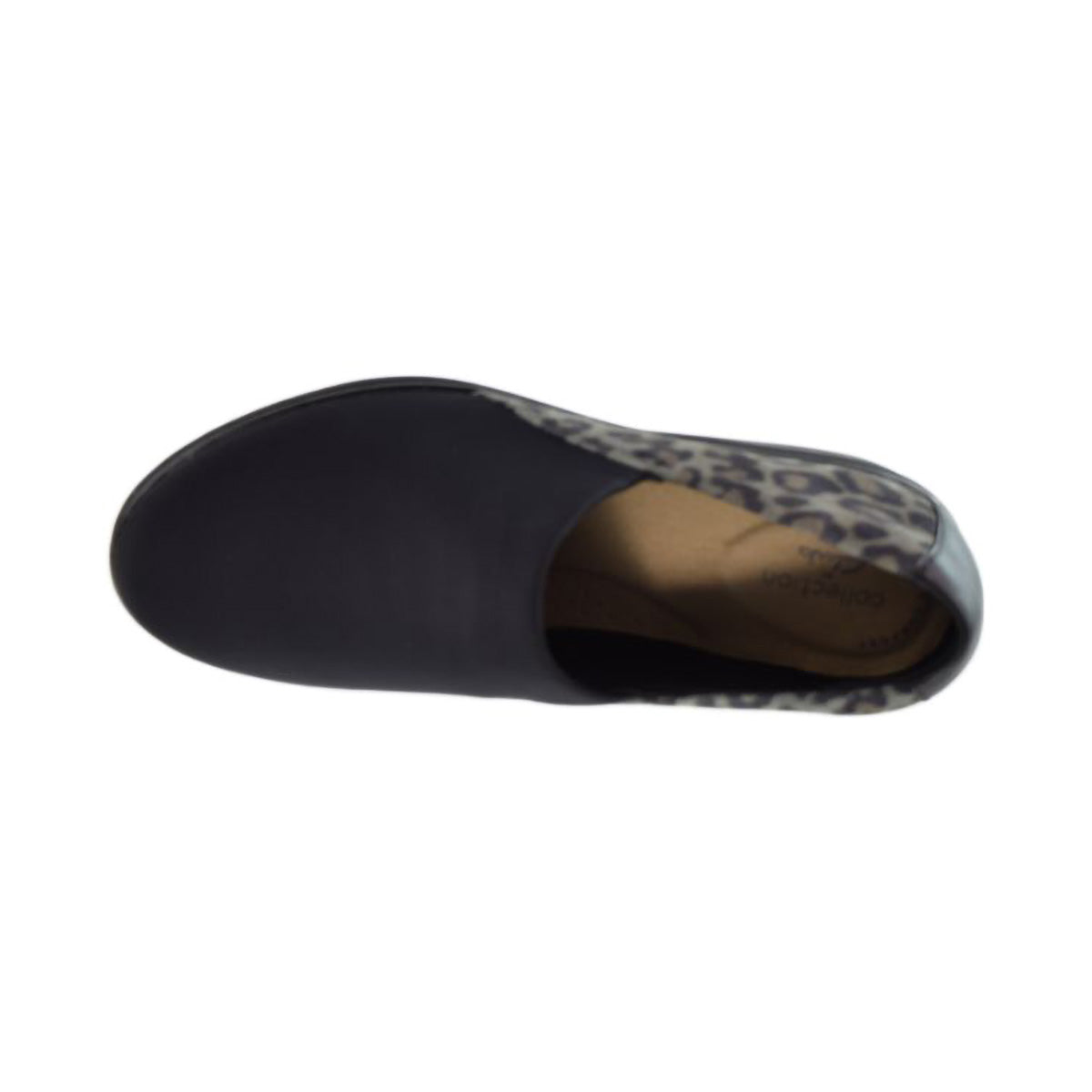 Clarks Mazy Seabury Casual Leopard Print Women's Shoes Black