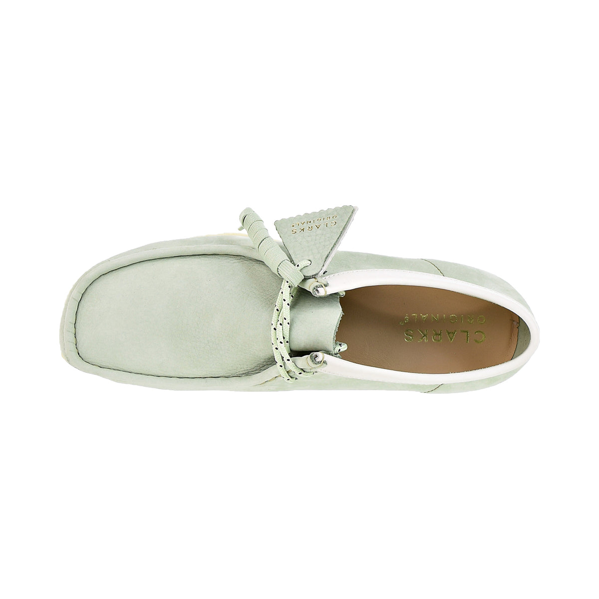 Clarks Wallabee Men's Shoes Pale Green