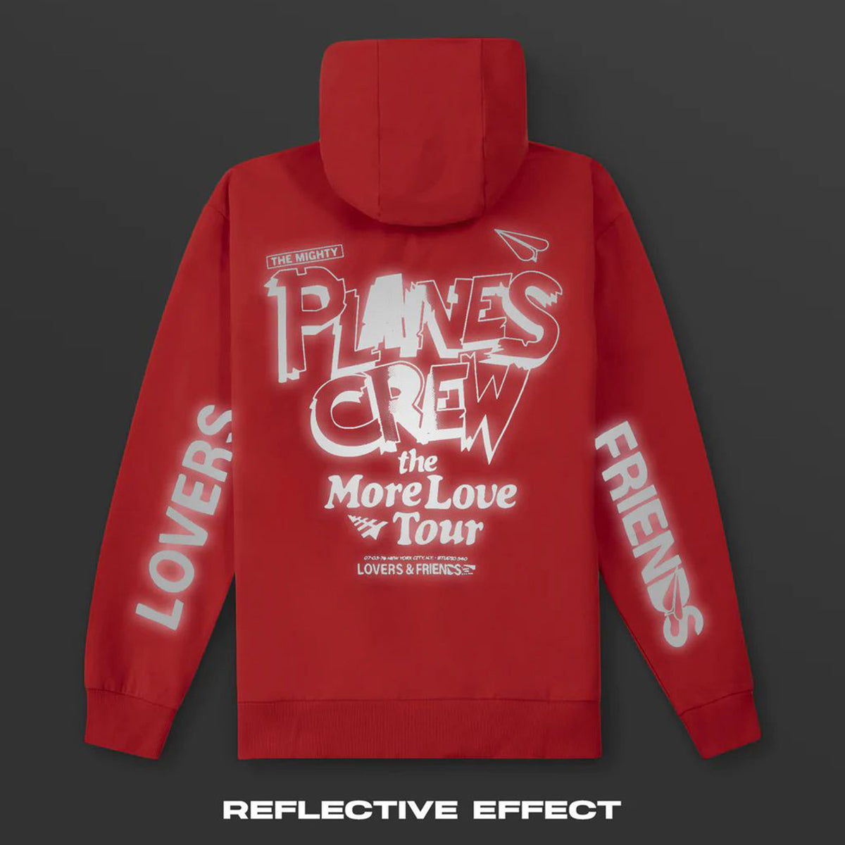Paper Planes More Love Tour Men's Hoodie Coral Red
