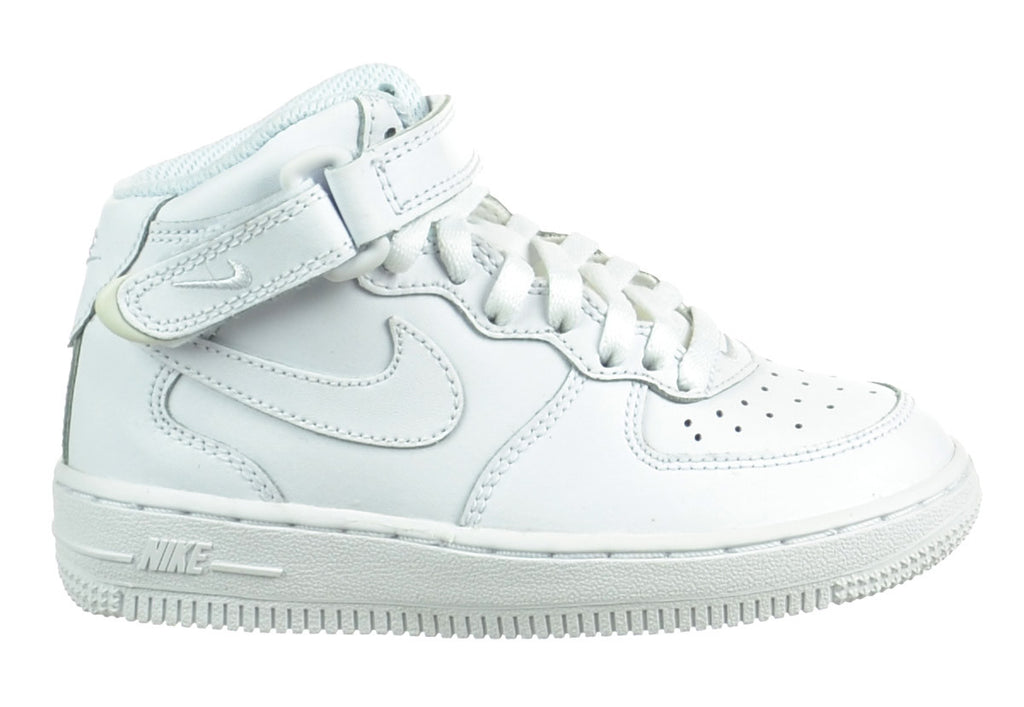 Nike Air Force 1 Mid Little Kid (PS) Shoes White/White