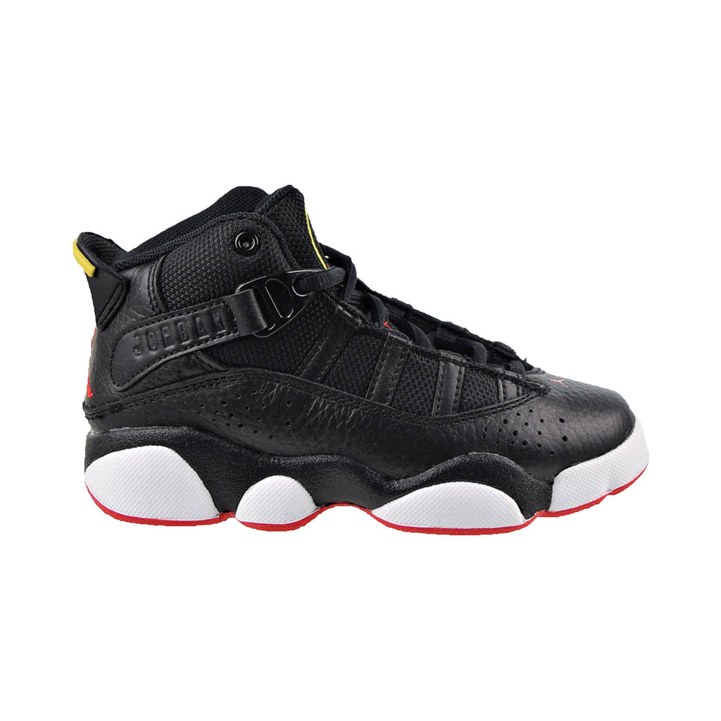 Air Jordan 6 Rings (PS) Little Kids' Shoes Black-University Red-White