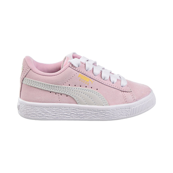 Puma Suede PS Little Kids Shoes Pink Lady/White/ P.T Gold