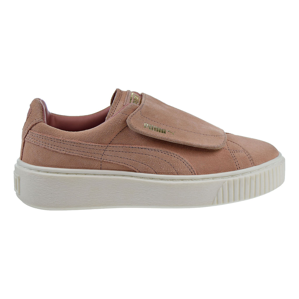 Puma Suede Platform Strap Womens Shoes Cameo Brown/Marshmallow