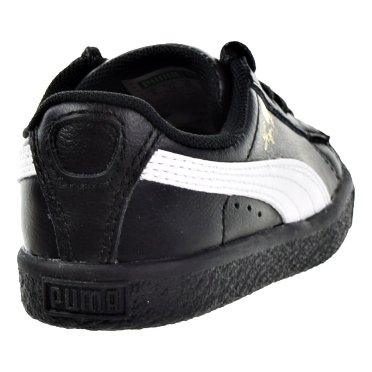 Puma Clyde Core L Foil Toddler Shoes Puma Black/Puma White