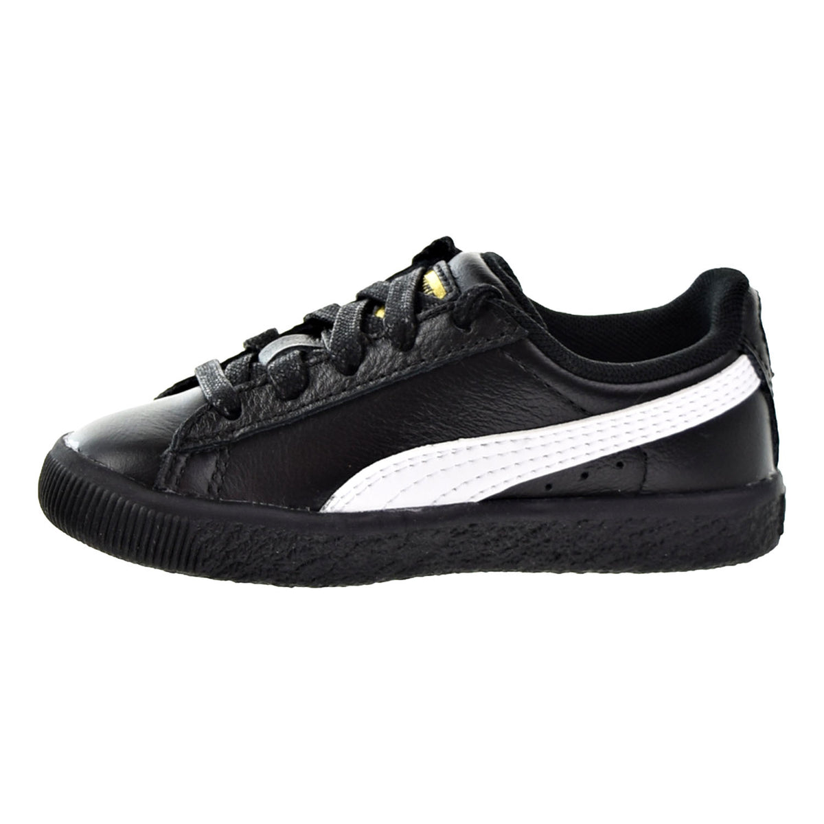 Puma Clyde Core L Foil Toddler Shoes Puma Black/Puma White