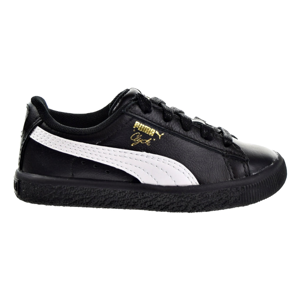 Puma Clyde Core L Foil Toddler Shoes Puma Black/Puma White